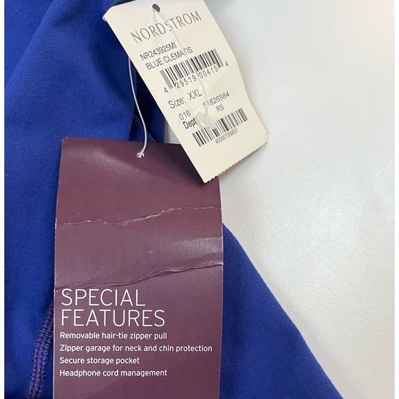 Zella Bright Vibrant Purple-Blue Workout Jacket Moisture Wicking XXL NWT - Picture 5 of 9